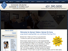 Tablet Screenshot of genserlaw.com